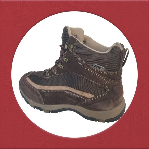 LLBean Tek Brown‎ Men’s Leather Hiking Boots Size 11M Waterproof Without Insole - Picture 14 of 16